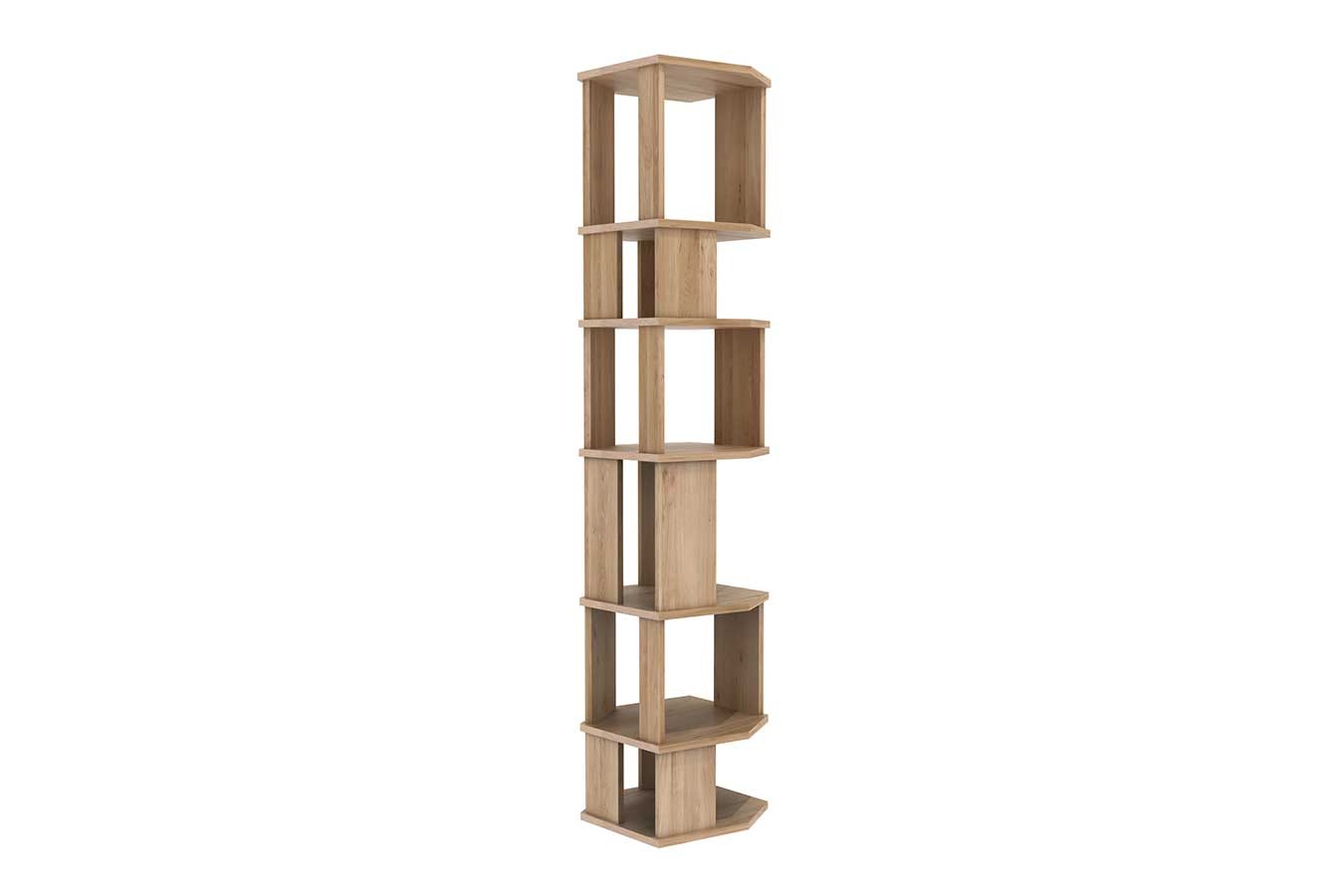 Hochregal Stairs Eiche massiv H 204 cm