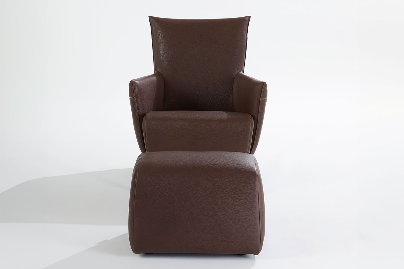 Loungesessel Cheo Leder braun