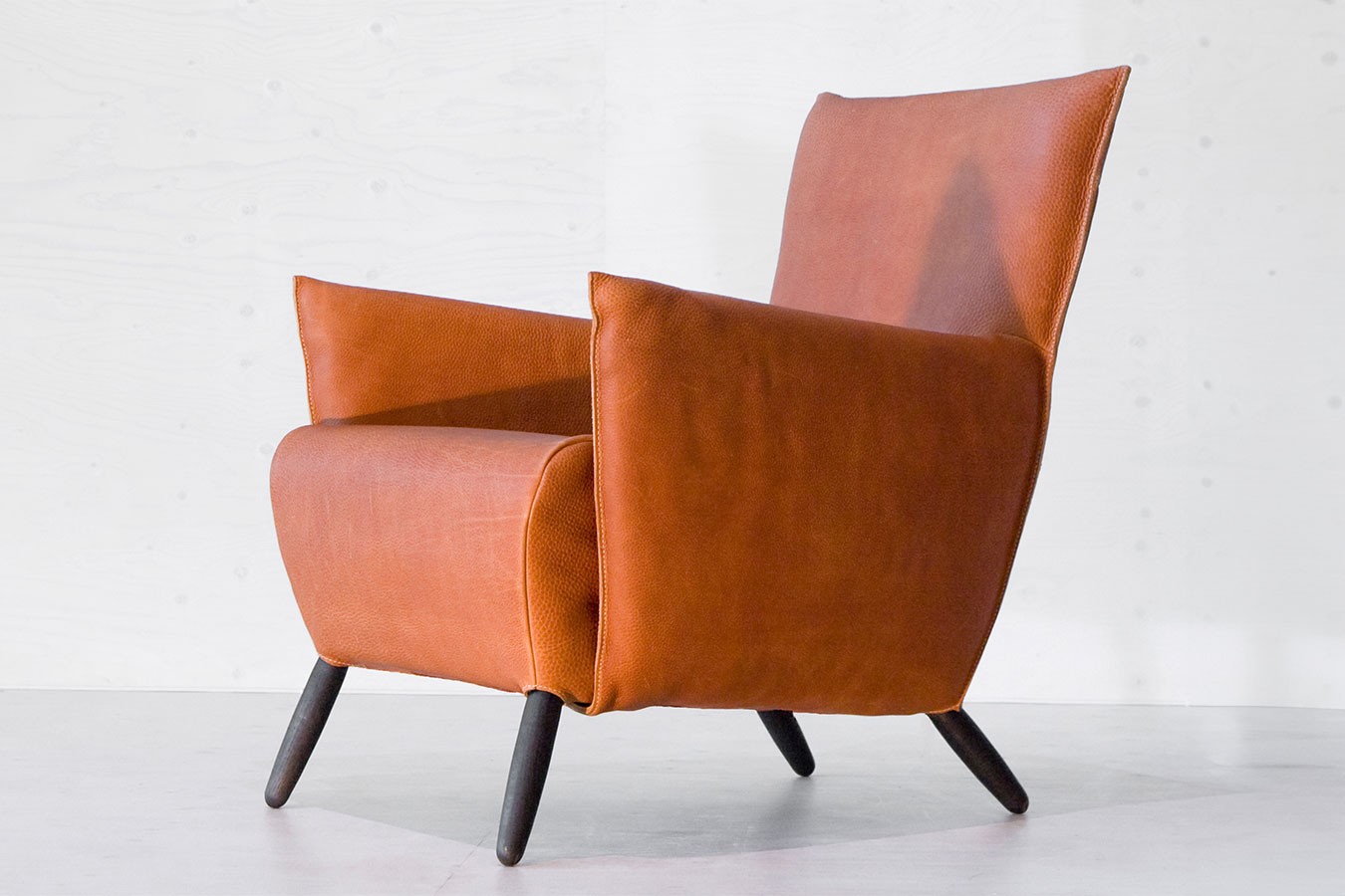 Loungesessel Cheo Leder cognac