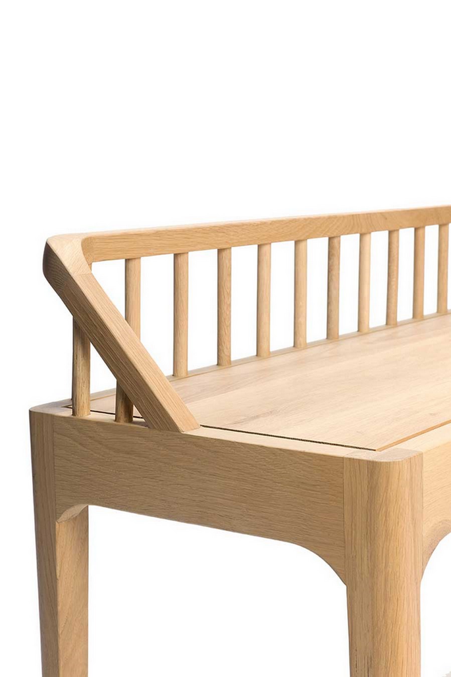 Sitzbank Spindle Eiche massiv natur
