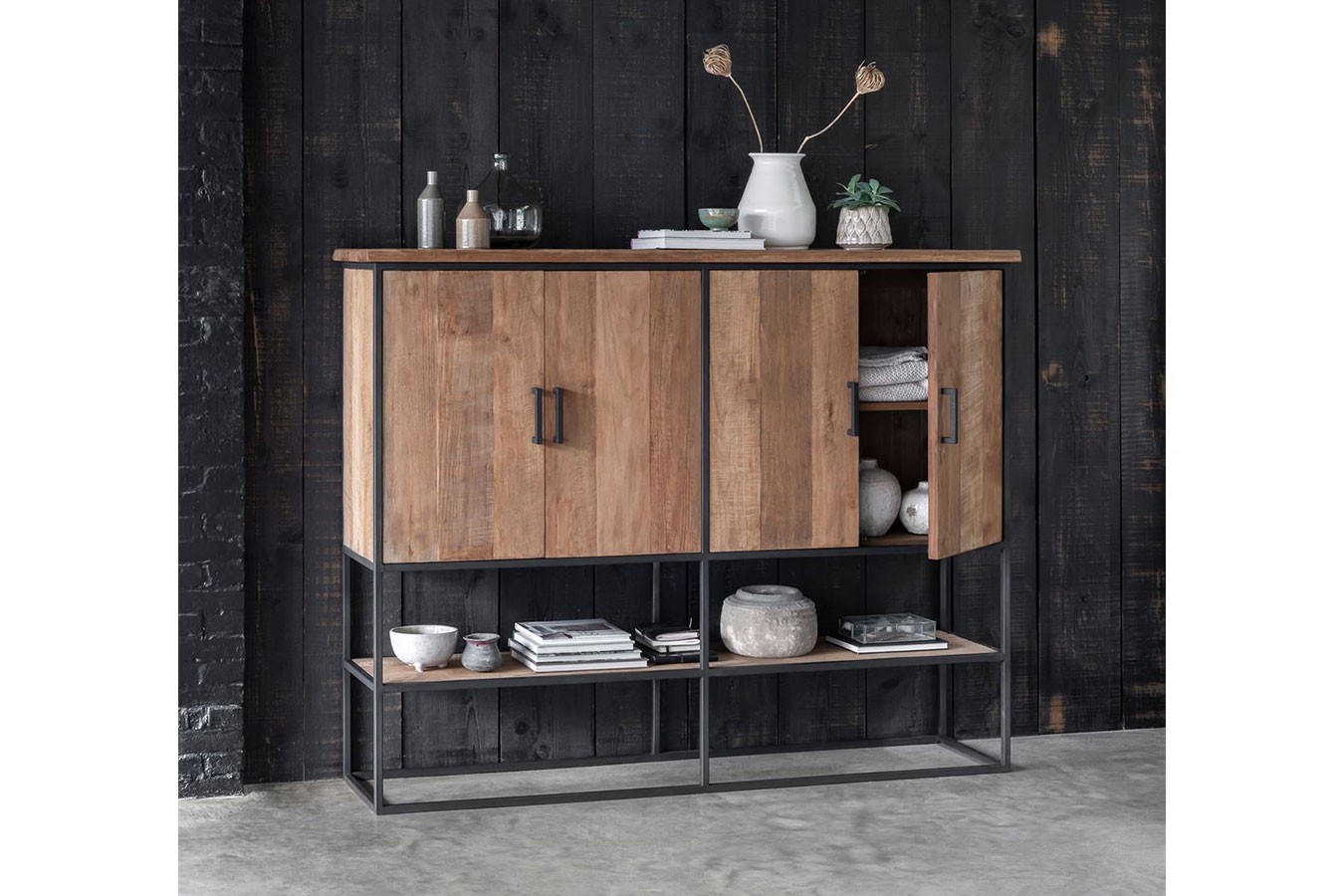 Schrank Timeless Teakholz B 180 cm