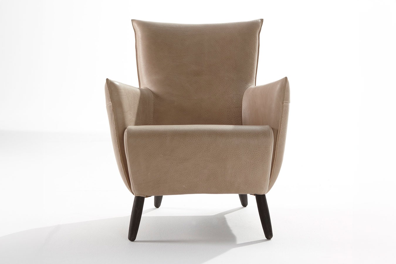 Loungesessel Cheo Leder beige
