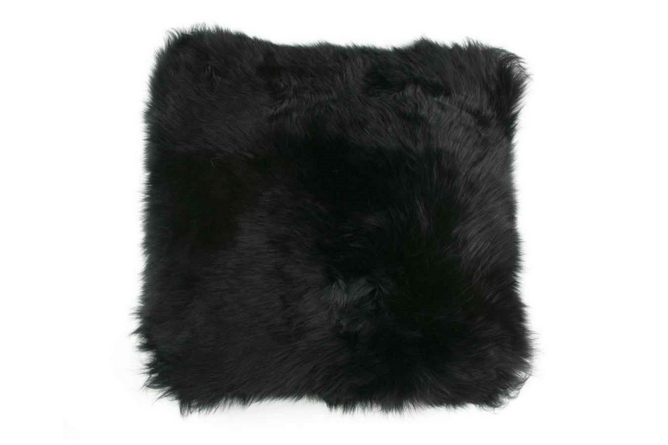 Flax Fellkissen schwarz 40x40cm
