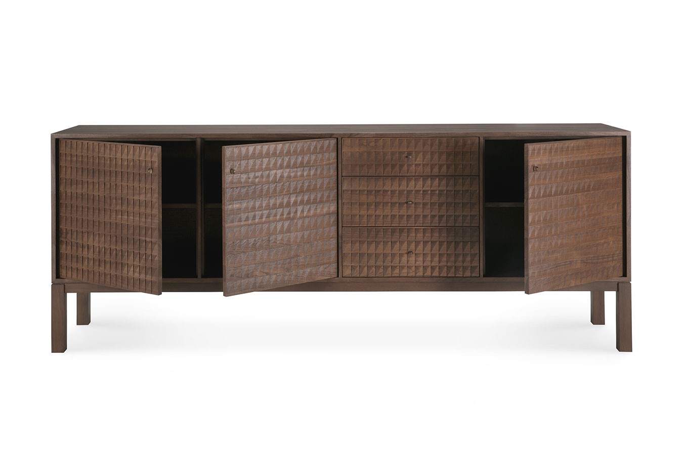 Anrichte Sono Teak lackiert B 228 cm