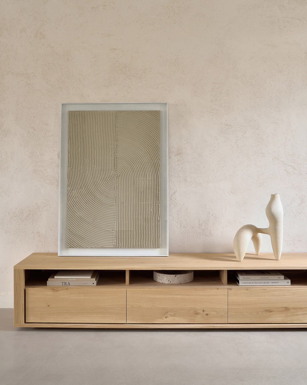 TV Anrichte Shadow Eiche massiv B 210 cm