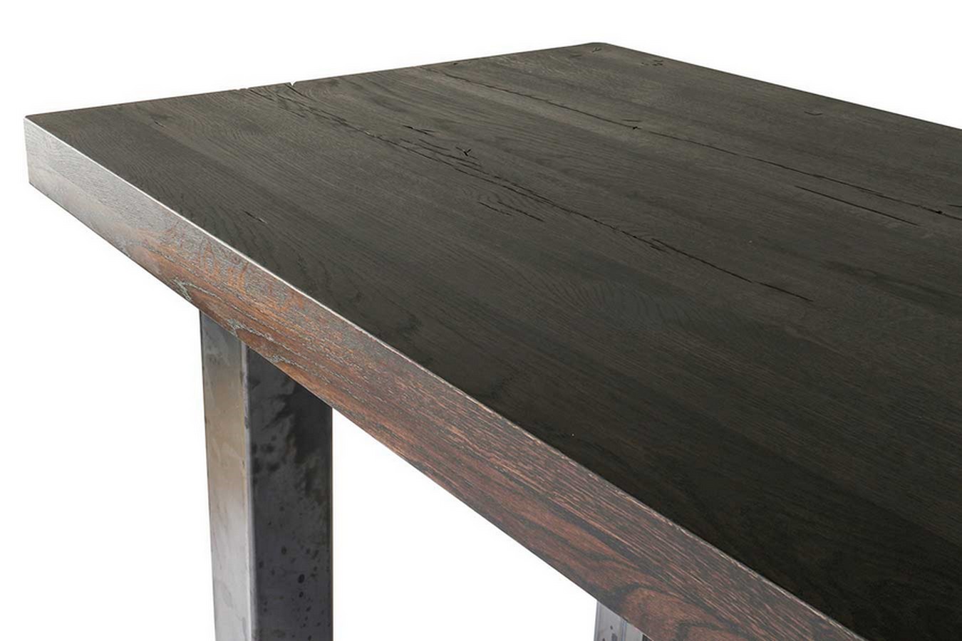 Bartisch astige Eiche Massivholz gerade Kante 230*85*108 cm