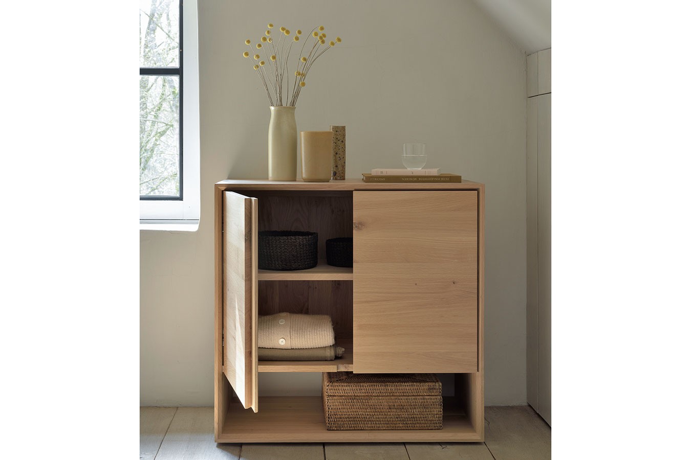 Sideboard Nordic Eiche massiv B 80 cm