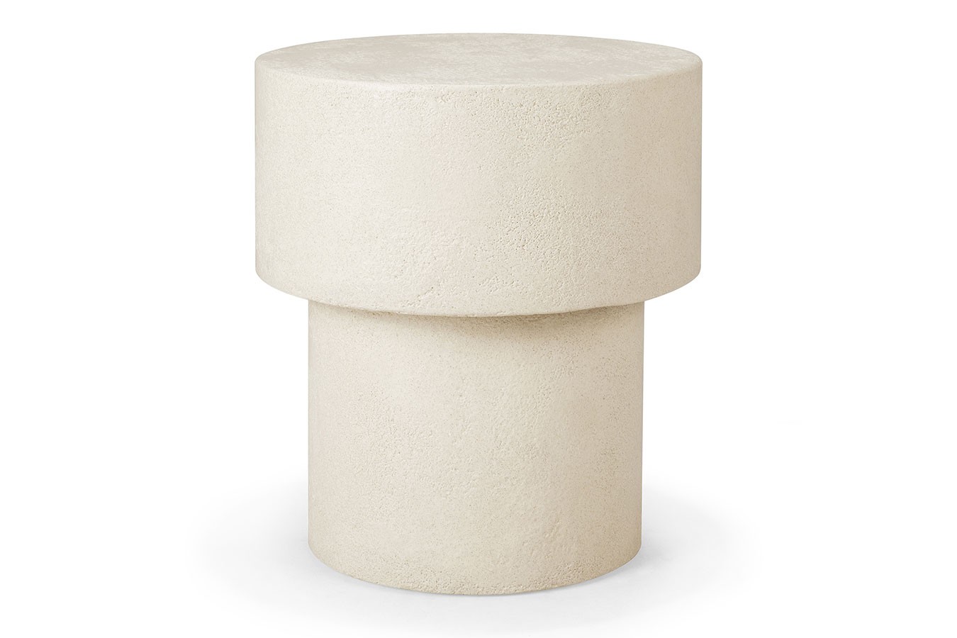 Beistelltisch Elements Mikrozement beige D 41 cm