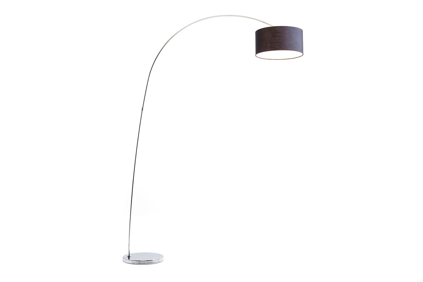 Standleuchte Goose Chrom Schwarz H 205 cm