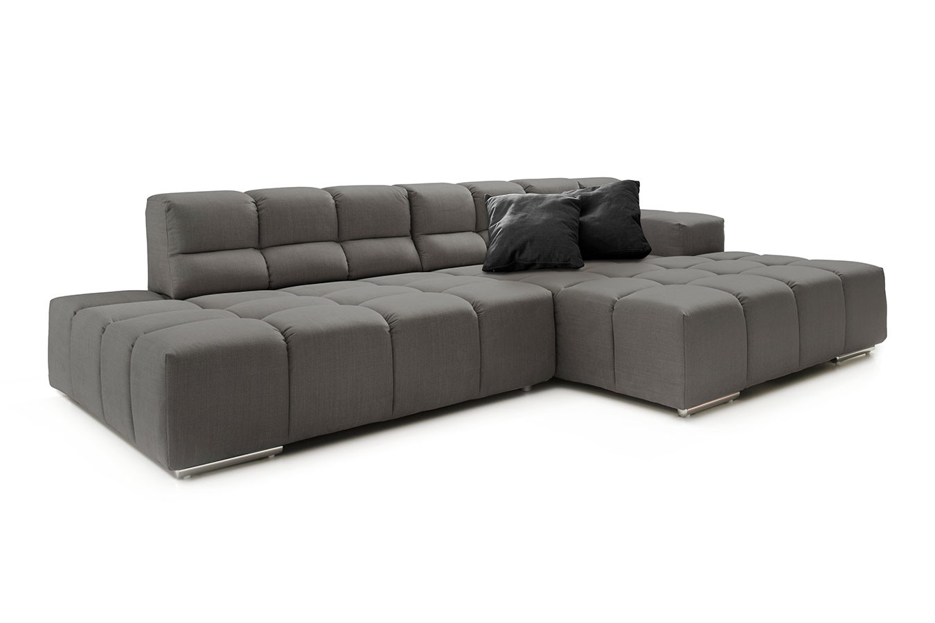 Ecksofa Cube Stoff taupe