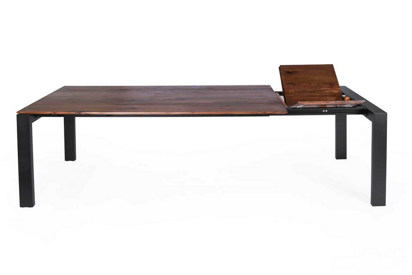 Ausziehtisch Deno Massivholz Nussbaum 140-190 konfigurierbar