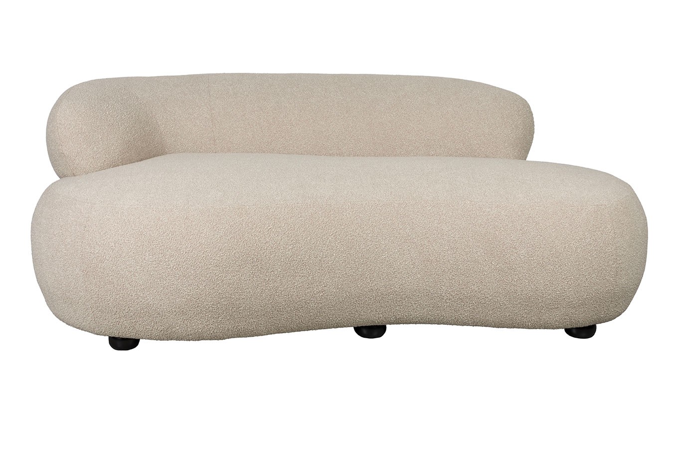 Sofa Noxx 2 Sitzer Boucle Stoff beige