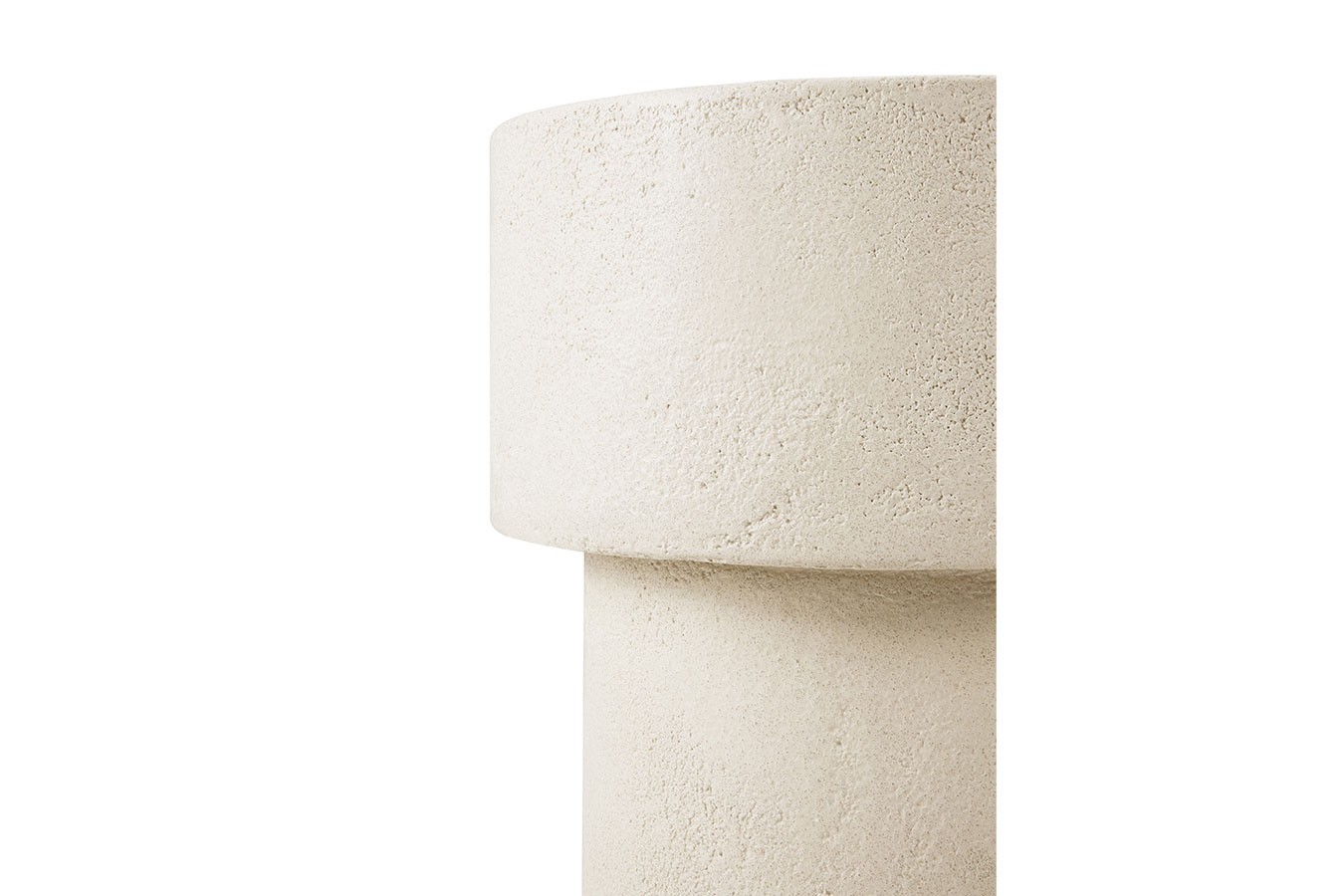 Beistelltisch Elements Mikrozement beige D 41 cm
