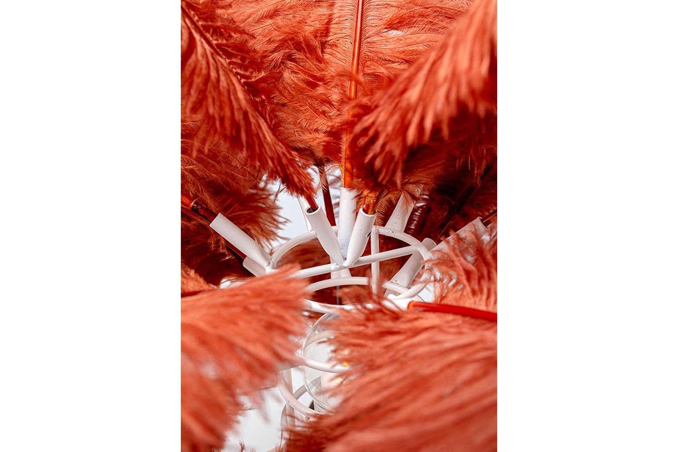 Tischlampe Feather Palm Rot