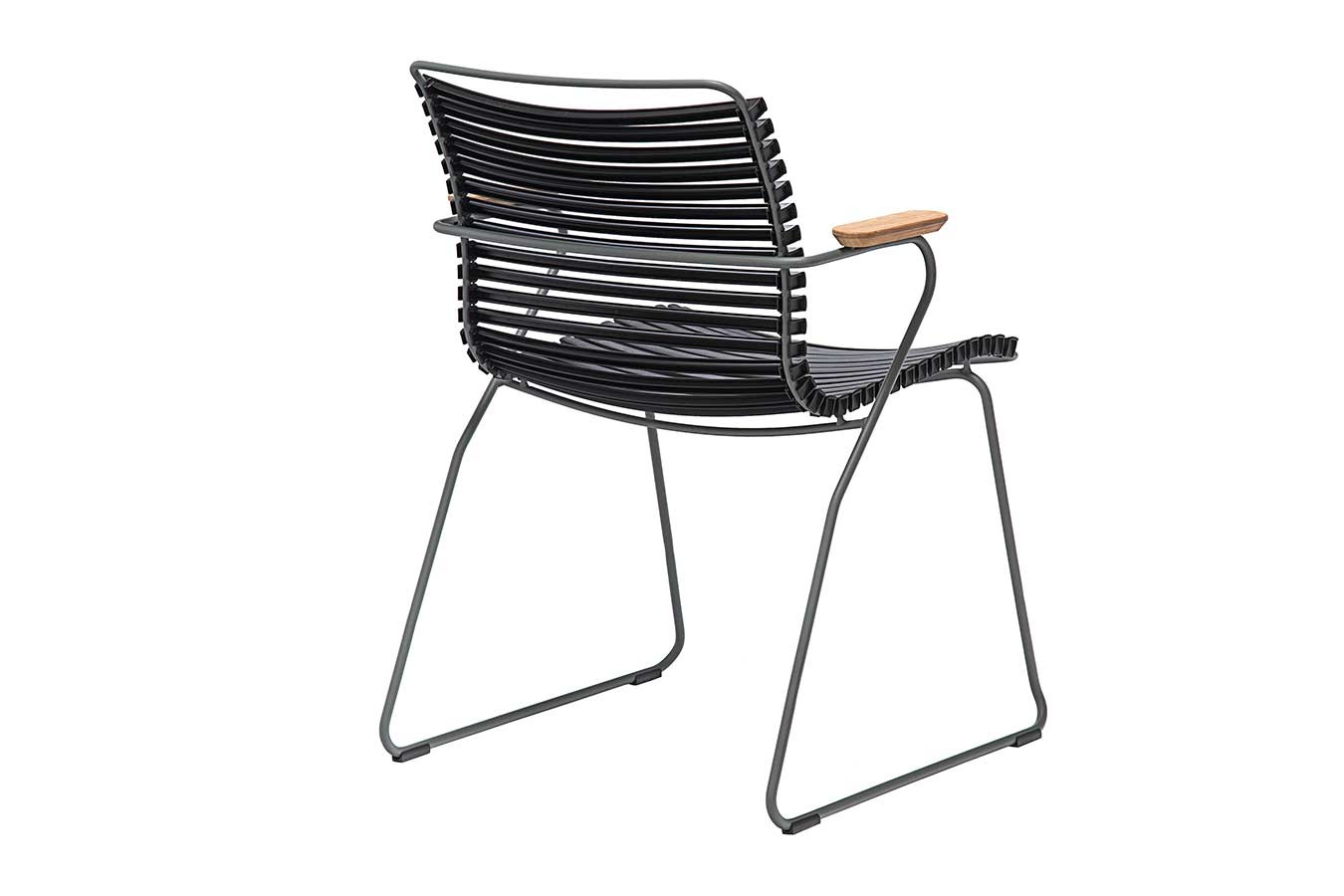 Gartenstuhl Click mit Arm schwarz