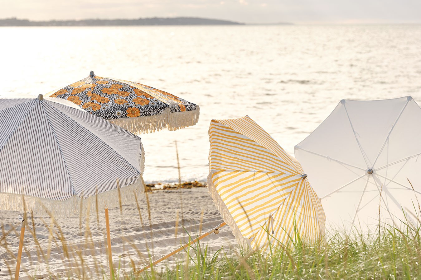 Sonnenschirm Gatsby gelb gestreift