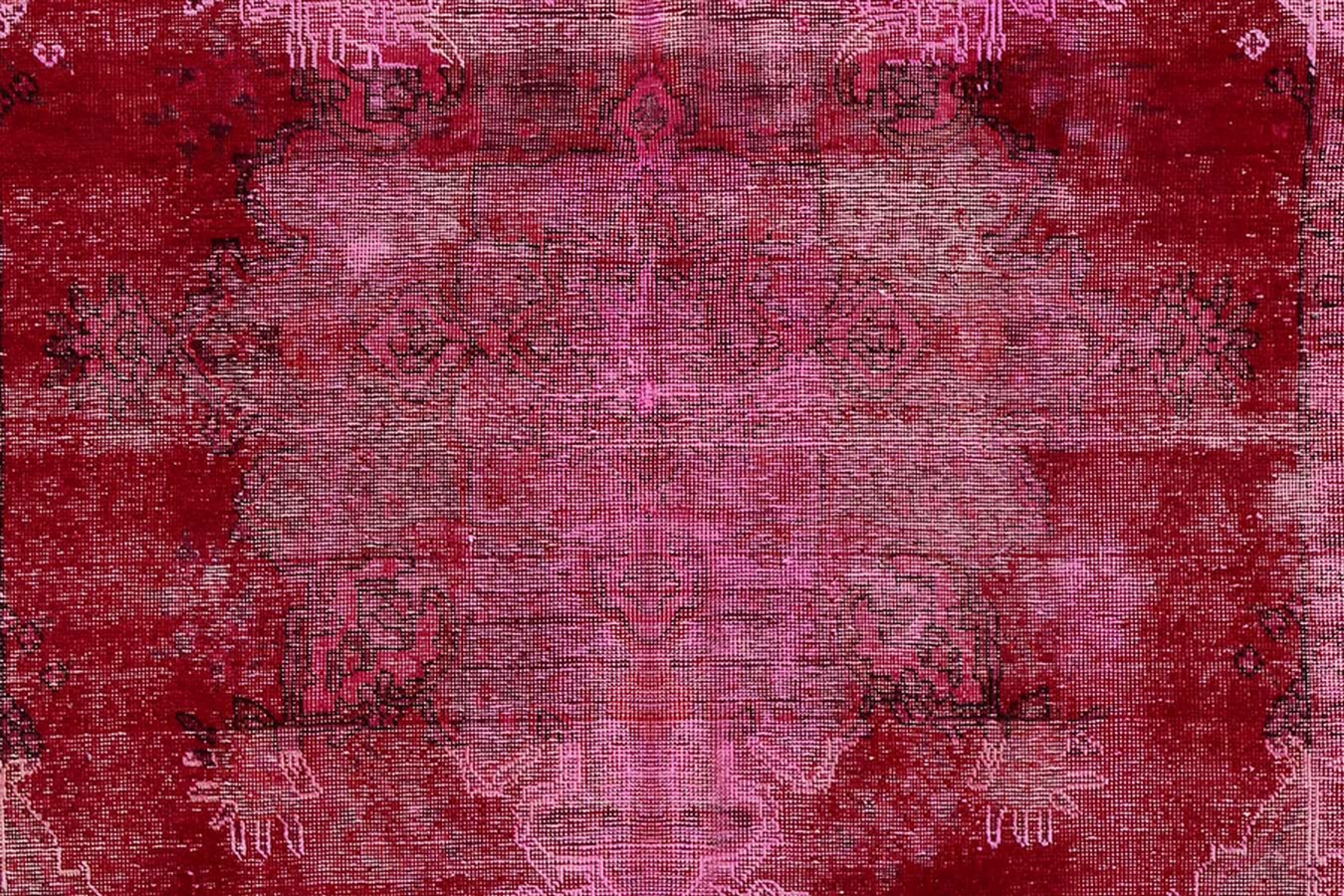 Teppich Unikat Vintage pink 234*143*09 cm