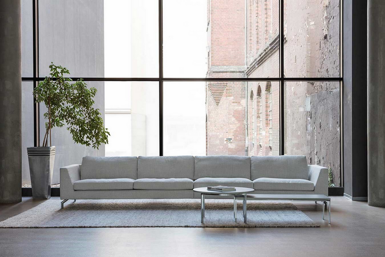 Ledersofa Oslo Premium 2 Sitzer braun