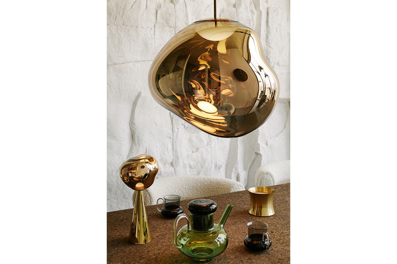 Tischlampe Melt Gold