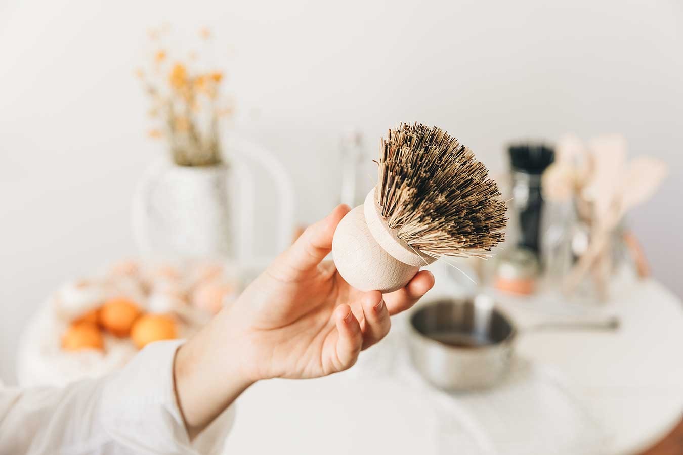 Topfbürste Natural Collection rund
