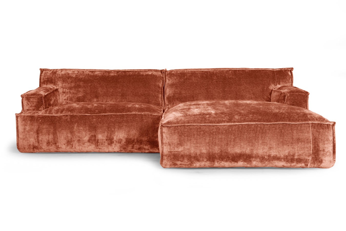 Ecksofa Plantes Cord silber