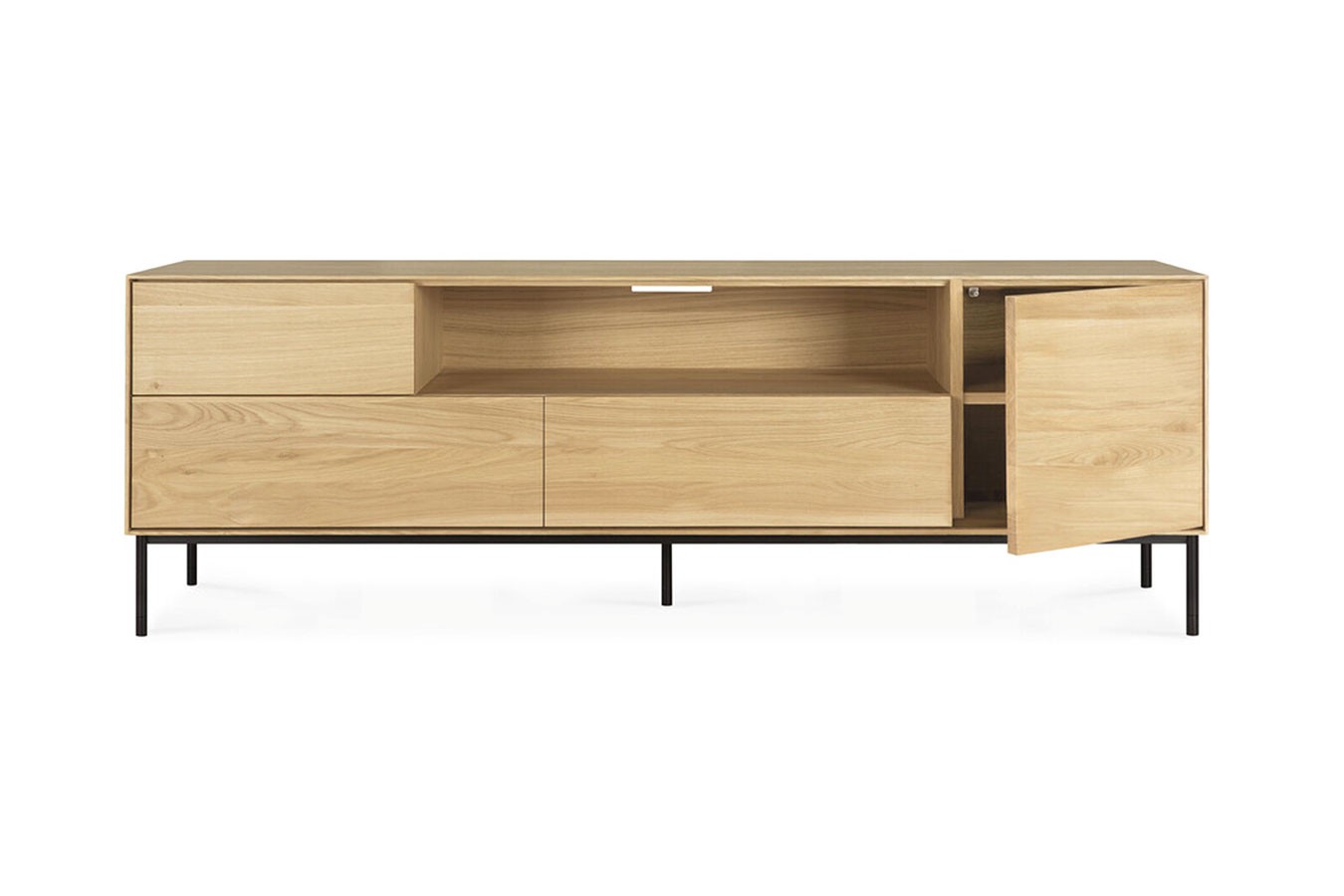 TV Board Whiteboard Eiche natur B 180 cm