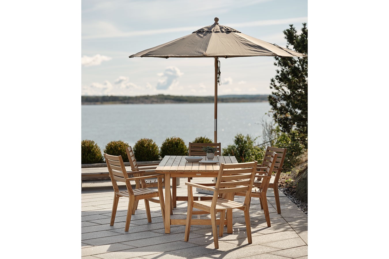 Outdoorstuhl Keros Teak natur