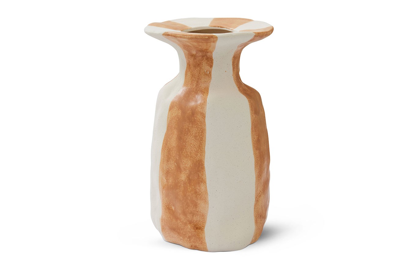 Dekovase Raja orangeweiss medium