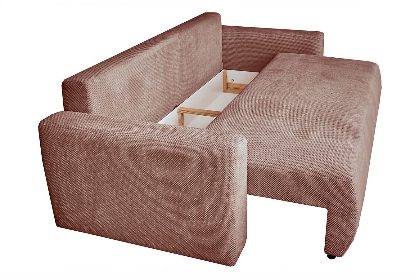 Schlafsofa Raven Stoff altrosa