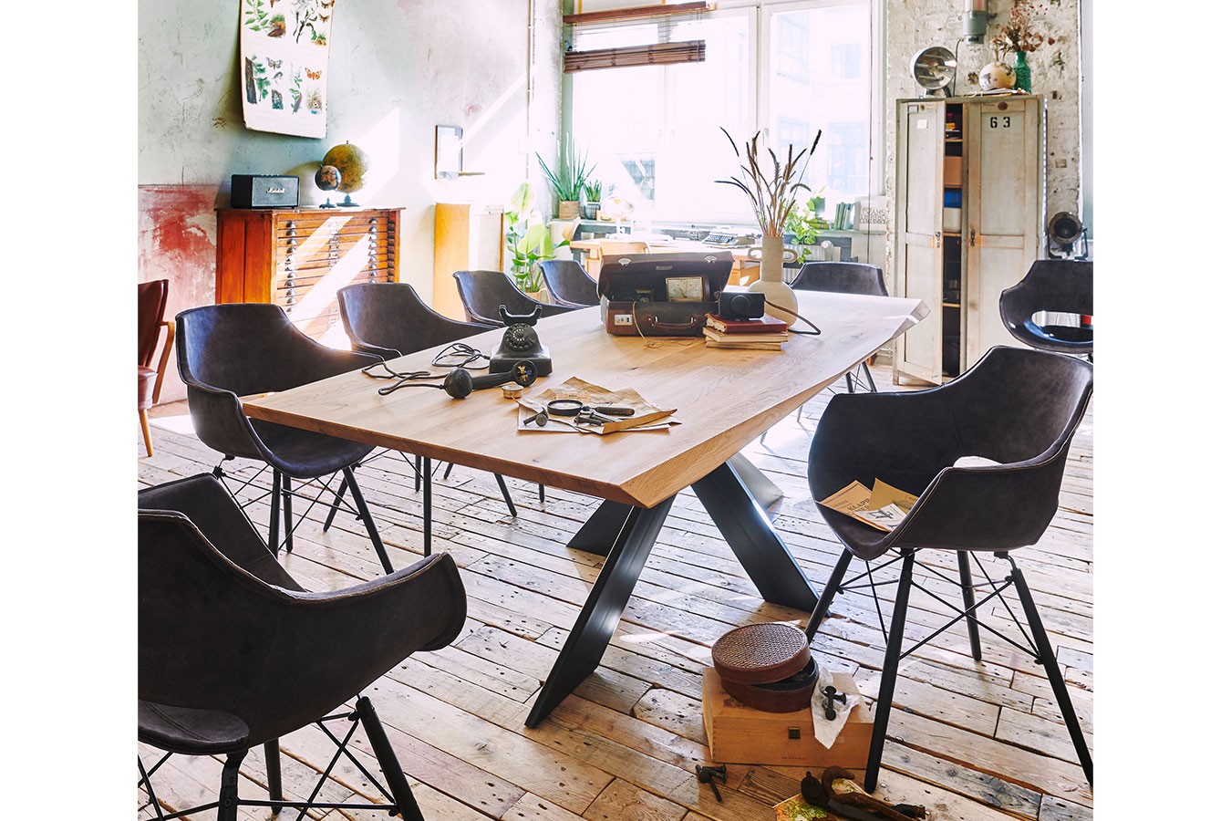 Esstisch Idaho Eiche extreme Kante