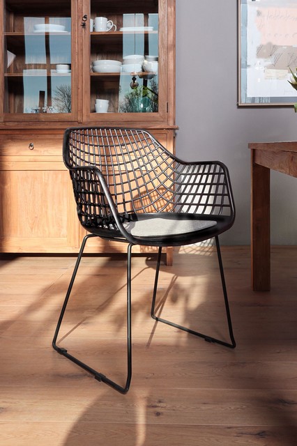 Vitrine Loft Teakholz massiv schmal