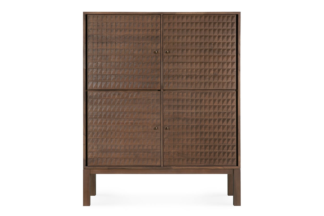 Schrank Sono Teak lackiert B 116 cm