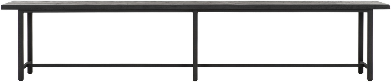 Sitzbank Timeless Black Teak schwarz B 240 cm