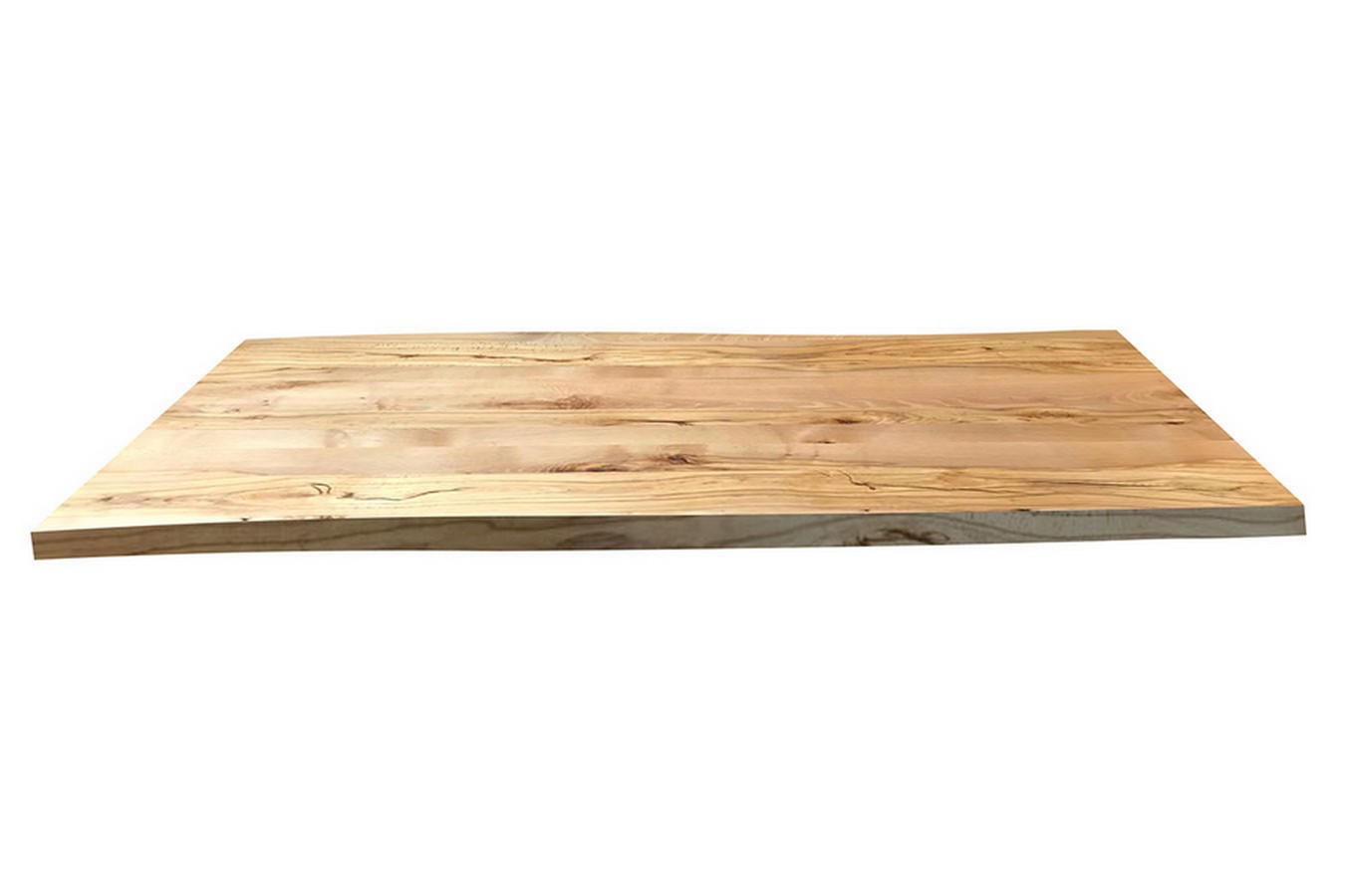 Tischplatte 4 cm astige Wildbuche massiv organische Kante ab 60 cm konfigurierbar
