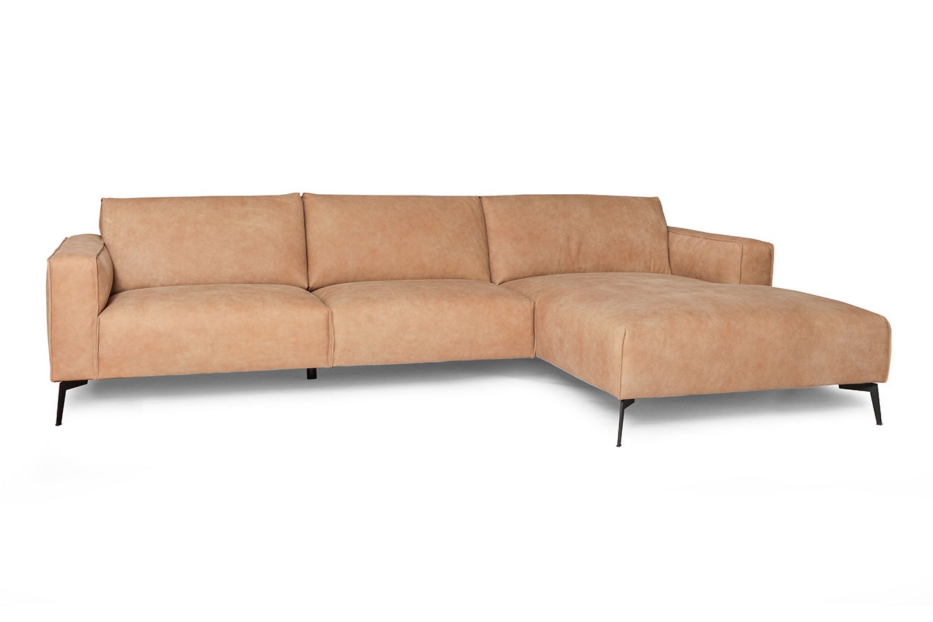 Ecksofa Cameo Leder hellbraun