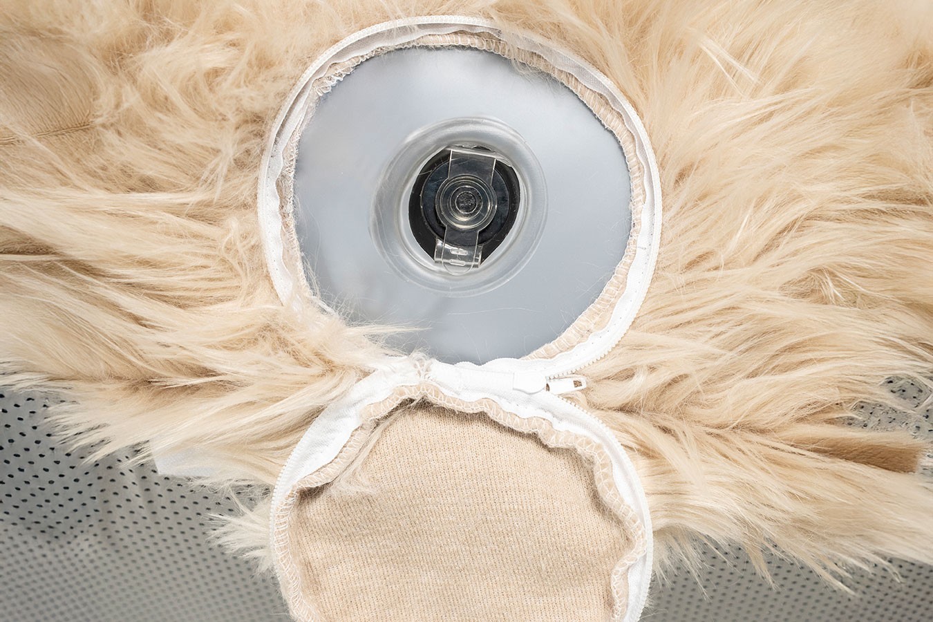 Sitzsack Snuzzle Kunstfell weiss