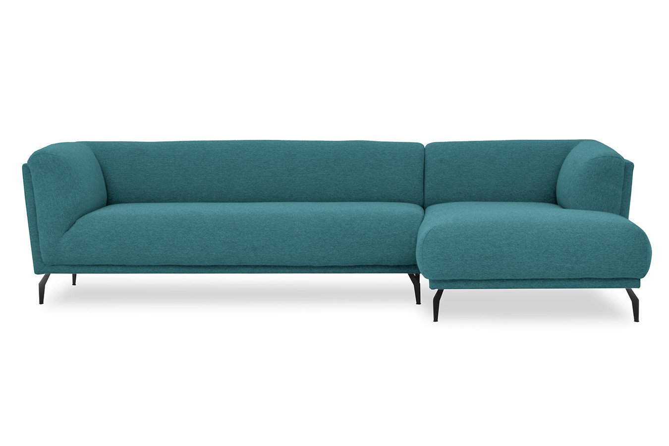 Ecksofa Aston Stoff petrol