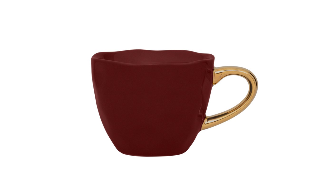 Espressotasse Good Morning dunkelrot