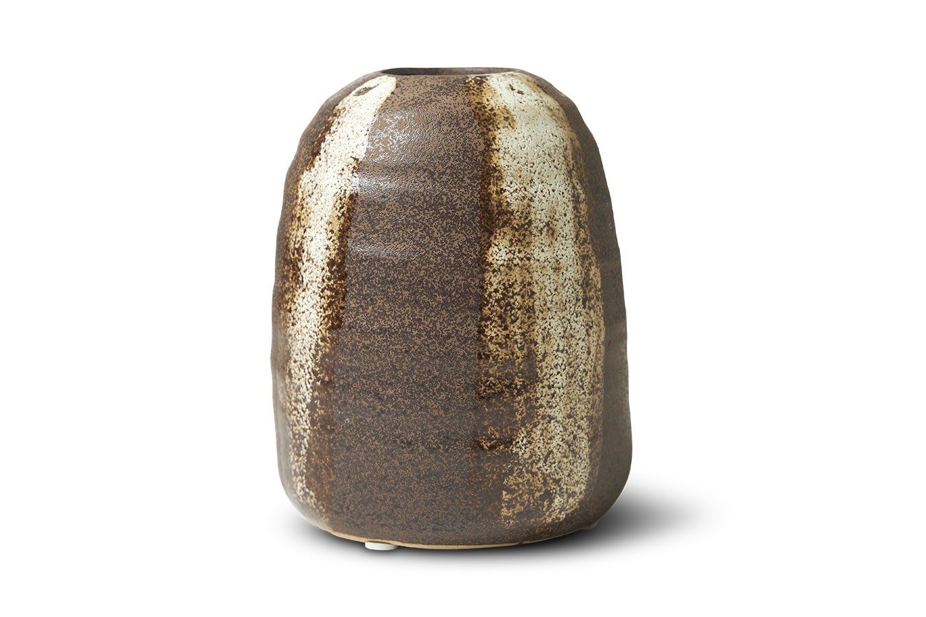 Dekovase Romi braun beige klein