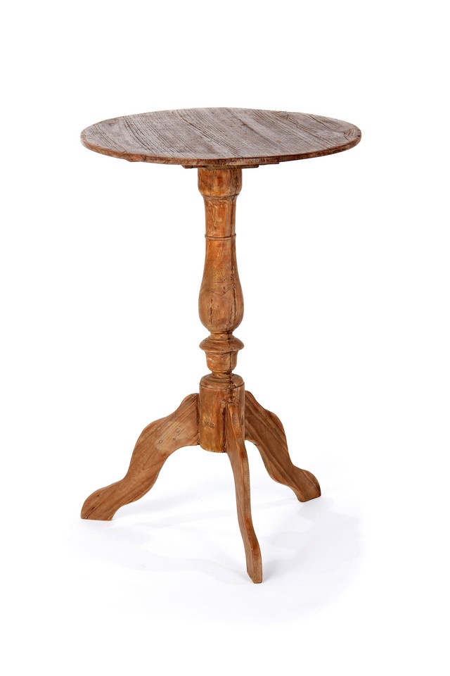 Beistelltisch Massivholz rund D 50 cm