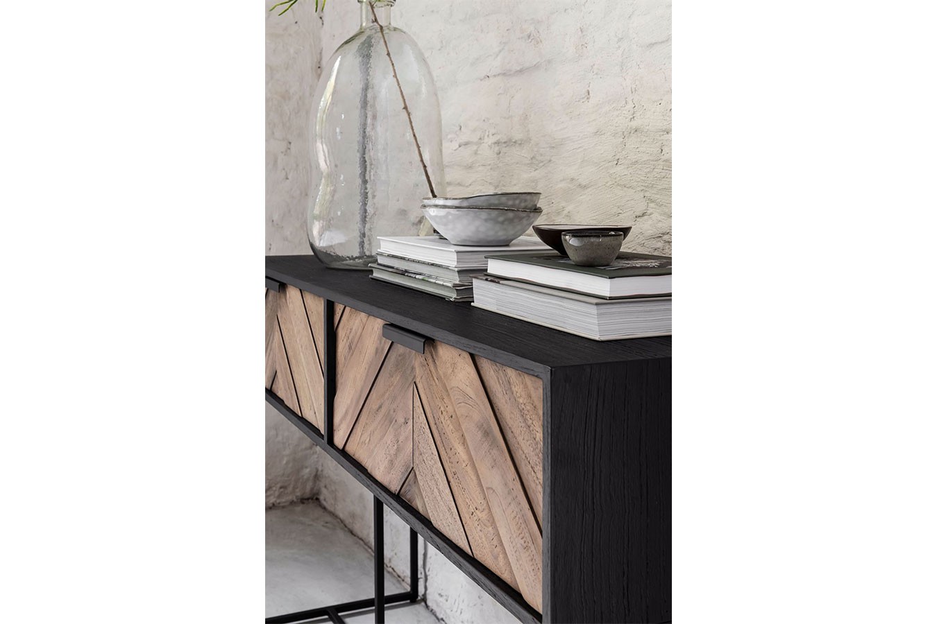 Sideboard Criss Cross Massivholz B 120 cm