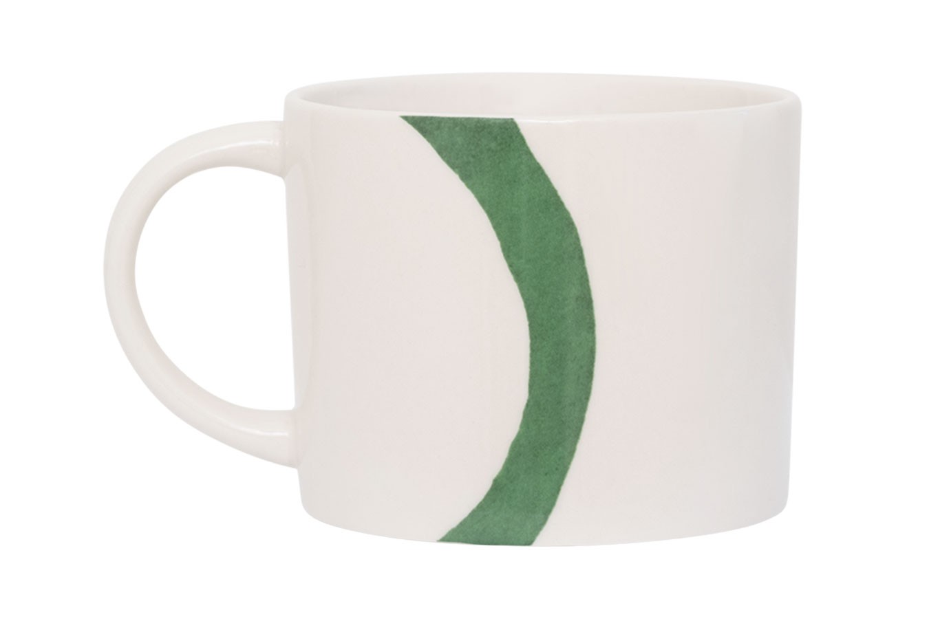 Tasse Tazza dunkelgrün D 10,5 cm