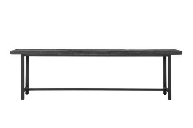 Sitzbank Timeless Black Teak schwarz B 215 cm