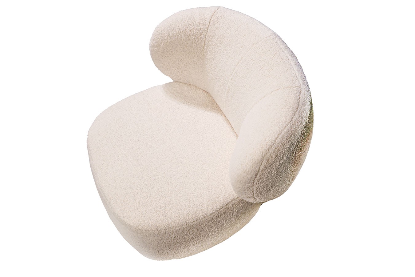 Drehsessel Oli Teddy Stoff natur