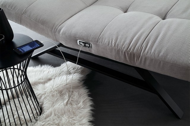 Relaxliege maxi Rovere silber
