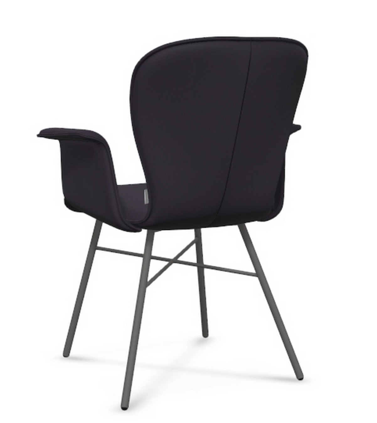 Armlehnstuhl Blake Stoff aubergine
