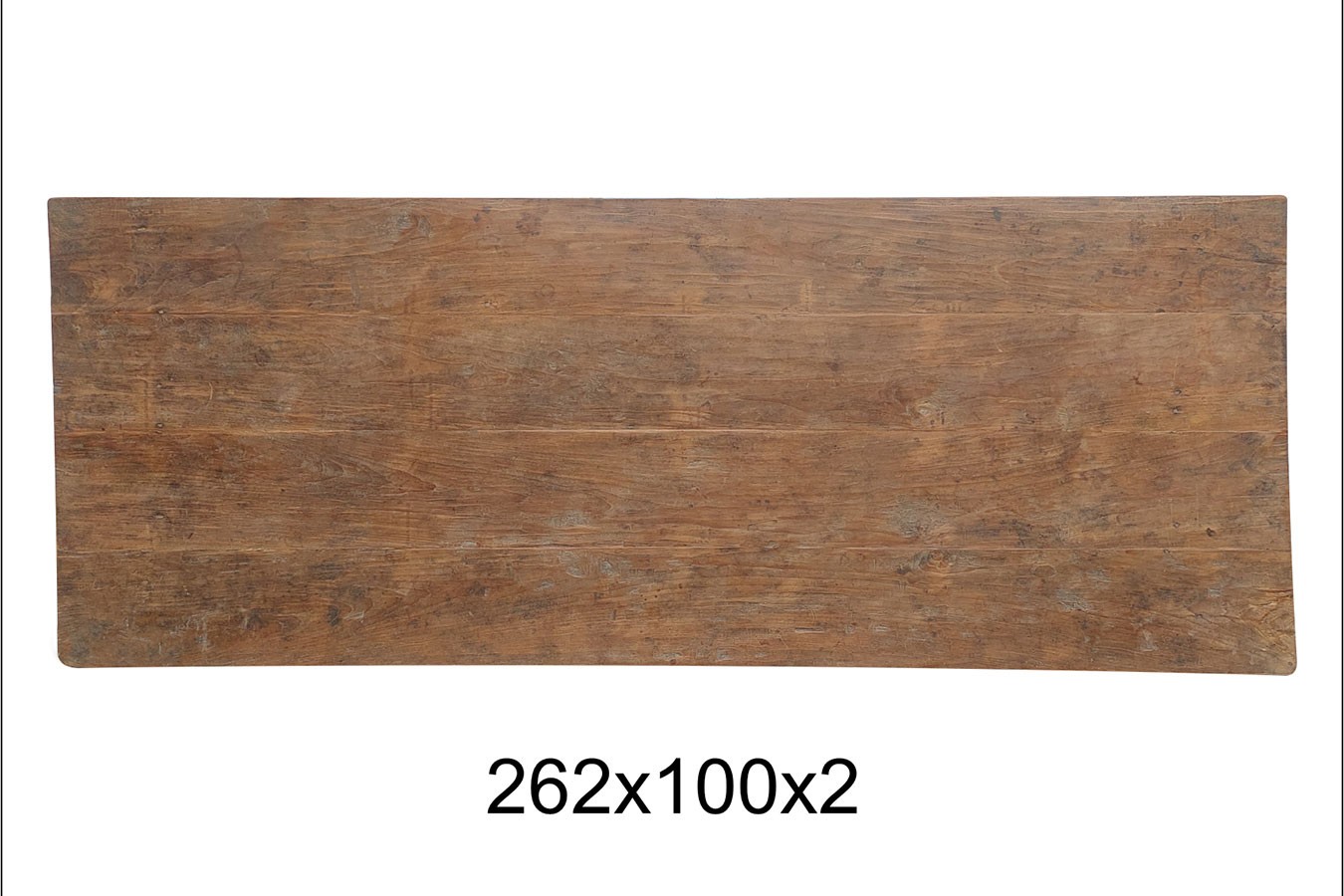 Teakholzplatte Antik 262x100x2
