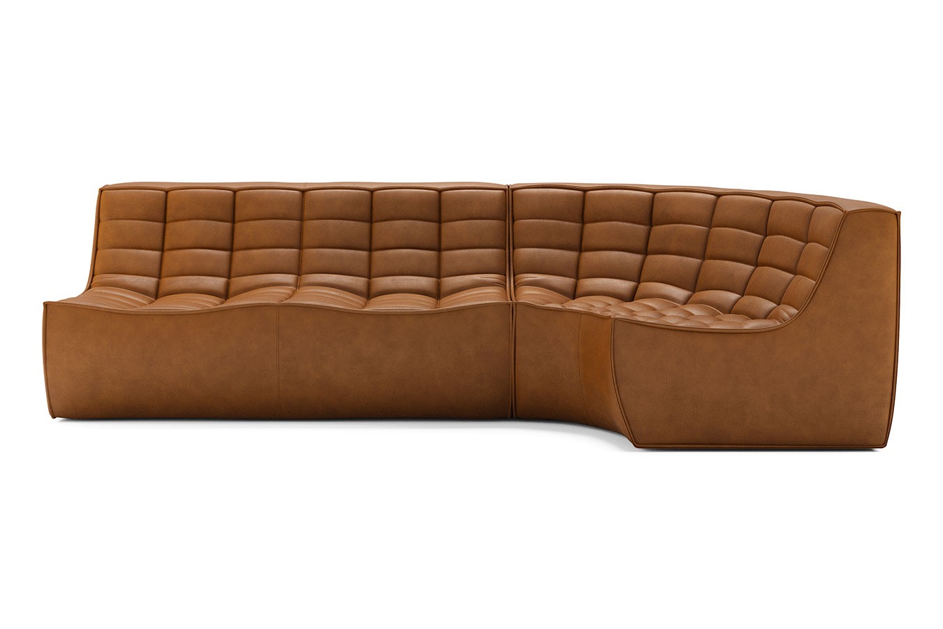 Sofakombination N701 Leder braun