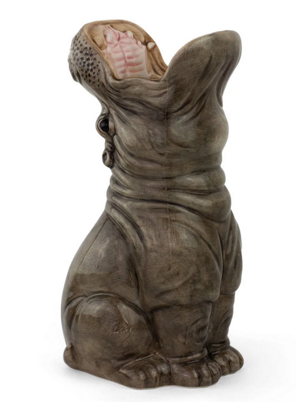 Dekovase Hungry Hippo grau L