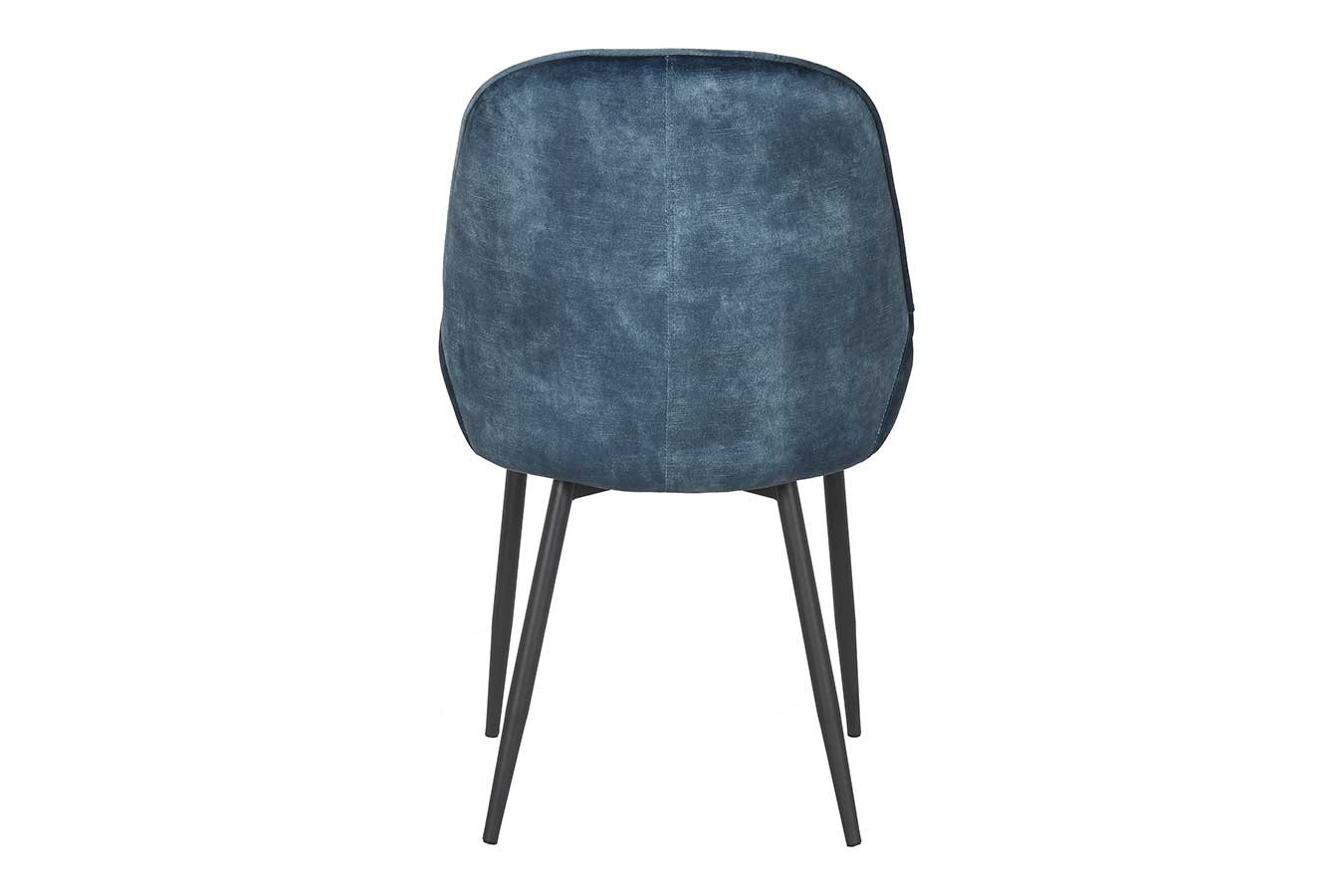 Stuhl JUL Samt Vintage blau